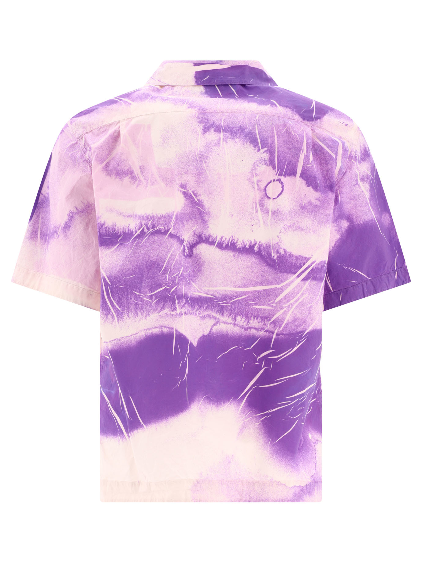 STONE ISLAND Purple Overshirt with graphic print